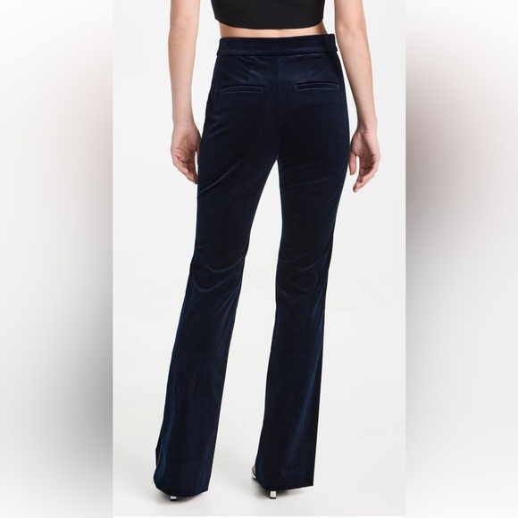 NEW A.L.C. Sophie II Velvet Flared Pant, NWT – Sz 4 Evening Blue - Picture 4 of 13